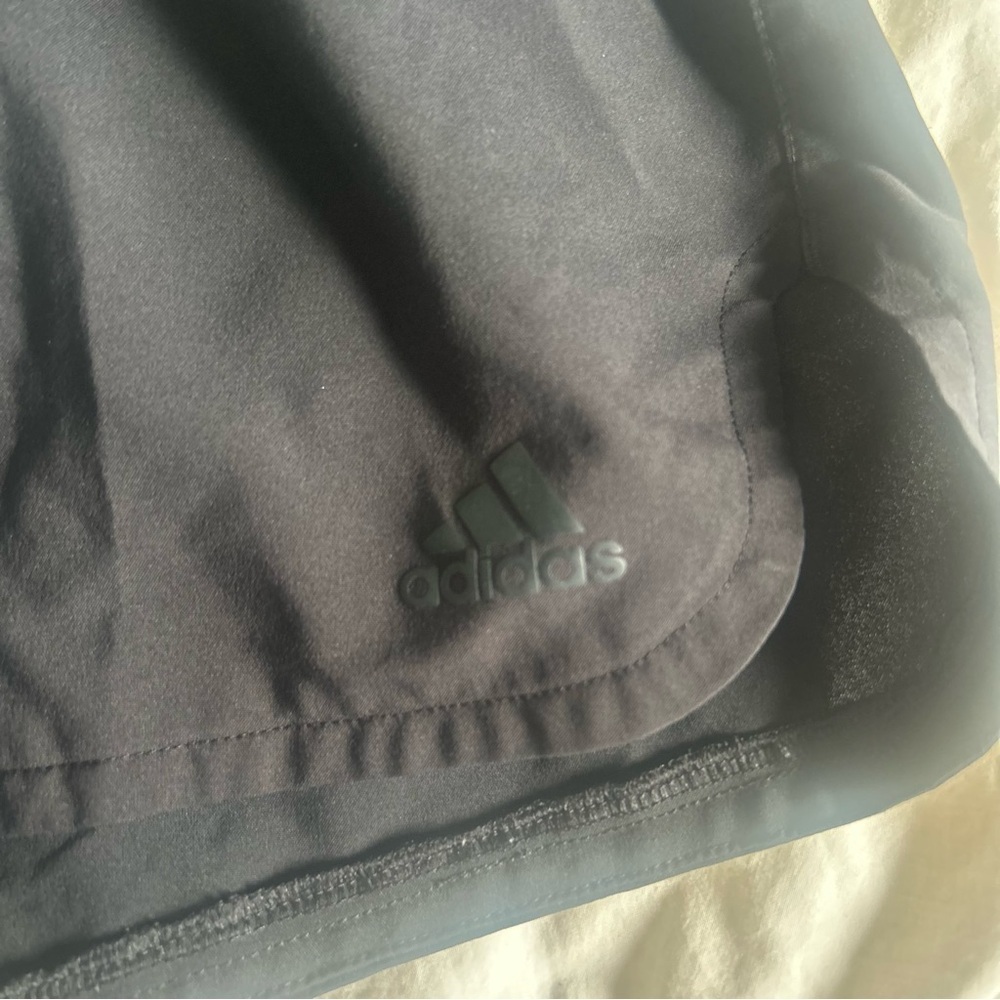 Women's XS Adidas Black Adjustable Waist Athletic Shorts - Picture 2 of 8